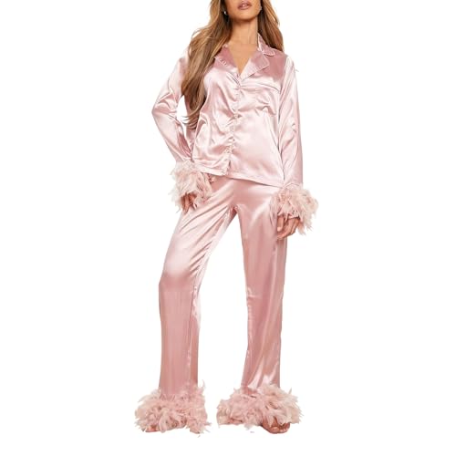 Ensemble de vêtements de nuit confortables 2 pièces pour femme avec pantalon