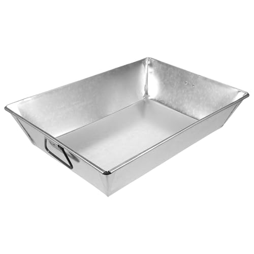 Uonlytech Cendrier de cheminée en fer : Support rectangulaire en fer avec poignées pour poêle à bois et bac de récupération des cendres pour cheminée d'intérieur...