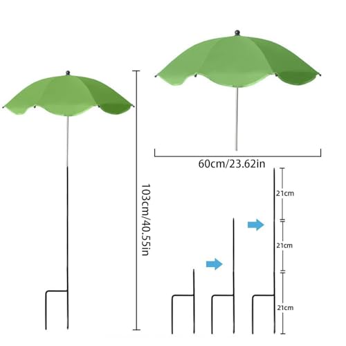 Sombrilla para plantas en balcones y terrazas cubierta impermeable contra lluvia y sol 5