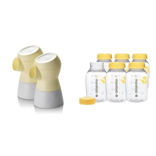 Image of Medela Sonata Spare Parts Kit with 6 Pack 5 Ounce Breast Milk Storage Bottles for Sonata Breast Pump