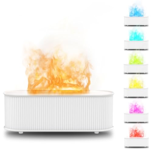 Bigqin 300 ml Difusor de Aceites Esenciales, USB Humidificador Aceites Esenciales con 7 Colores & 3 Temporizadores, Difusor de Aromas Humificador de Aromas, Humificadores para Habitación Hogar Oficina