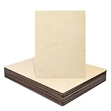 kukmakri 12 Pack Unfinished Plywood Sheets - 12 x 16 x 1 Inch Premium Plywood Board, Basswood Sheet for Crafts & Laser Cutting Suitable for Architectural Model Making, DIY Laser Projects