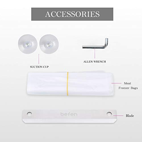 Manual Frozen Meat Slicer, befen Upgraded Stainless Steel Meat Slicer Beef Muttle Roll Food Slicer Slicer Cutting Machine for Home Shabu Korean BBQ