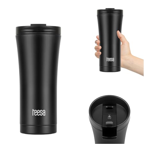 Teesa Taza térmica de viaje (500 ml), color negro