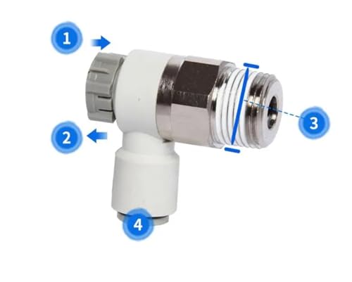 Vanne papillon de sortie pneumatique AS1201F pour stabiliser le débit d'air - 7