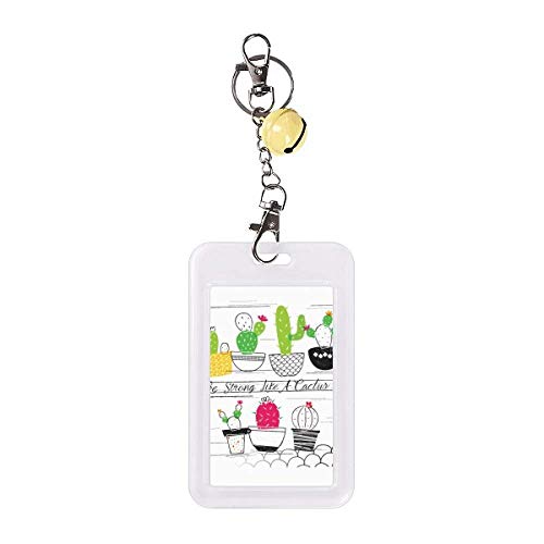 Insigne de protection carte crédit contre usure motif cactus cloche jaune utile
