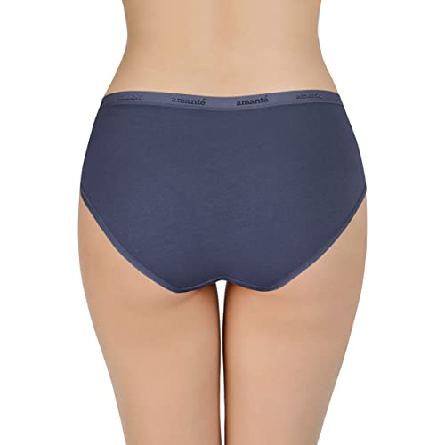 Image of Amante Solid Cotton Low Rise Hipster Panty Pack(Pack of 3)