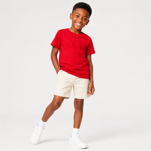 Image of Mud Kingdom T-Shirt for Boys Short Sleeve Plain Cotton Classic Summer Casual Stripe