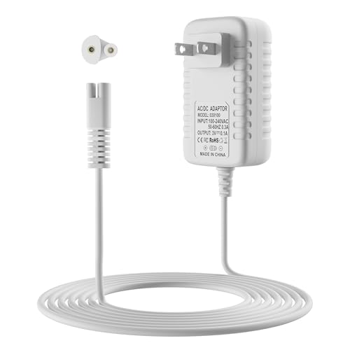 Replacement Charger for Waterpik Water Flosser WP360 WP360W WP462 WP462W WP450 WP450W Power Adapter Supply Charger Cord 3V 5FT