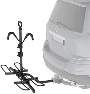 HYPERAX Blast 2 -Hitch Mounted E Bike Rack Carrier for 2 inch/1.25-inch Hitch- Fits Up to 2 X 55 lbs E Bikes MTBs Gravel Road Bikes with Up to 3-inch Tires Suitable for SUV, Trucks, Sedan, NO RV USE!