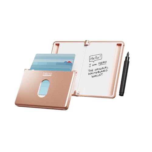 MEMO Whiteboard in a Wallet ゴールド New Things Lab MEMO Whiteboard Wallet - an Innovative Mini Pocket