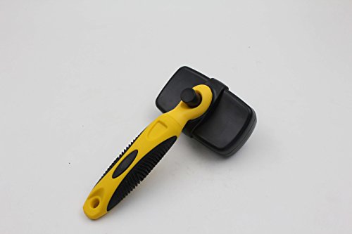 Dog Grooming Brush, Self Cleaning Slicker Brushes Best Pet Grooming Tools for Cats Dogs with Short Hair/Long Hair (black)