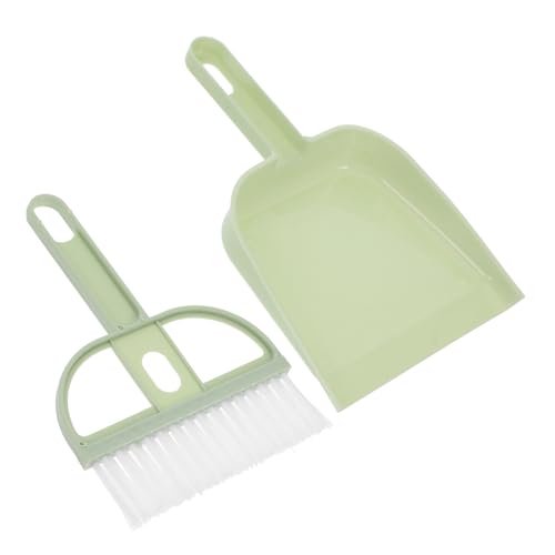 MUELODSIC ミニほうきと塵取り ポータブル卓上掃除用具 軽量コンパクトでデスクや車のエアベント清掃に ペットの毛や細かなゴミを効果的に除