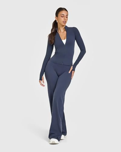 Image of OQQ Yoga Pants Women Casual Soft Straight Leg Bottoms