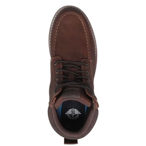 Image of DOCKERS Mens Davis Rugged Casual Tumbled Leather Moc-Toe Boots