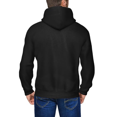 American Fish Flag Men Boy Hoodie Full-Zip Zip-Up Coat Hooded With Pocket 6