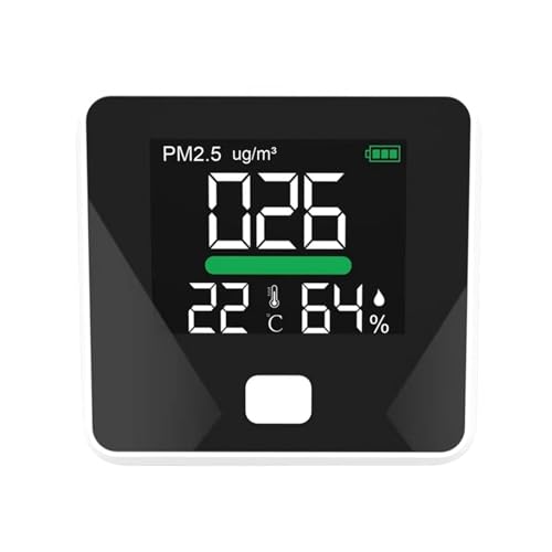 Détecteur gaz et moniteur numérique de qualité l'air PM2.5 avec capteur PM 2