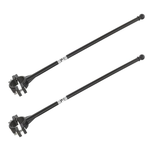 GRIRIW Asta de Bandera para Manillar de Bicicleta 2 Piezas Soporte Resistente para Banderas Exteriores Mástil Duradero para Exhibición Navideña y Publicidad Adecuado para Bici