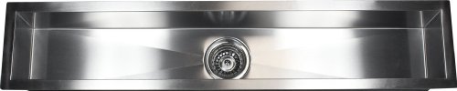 42 INCH Zero Radius Design Undermount Single Linear Bowl Stainless Steel Kitchen Bar Prep Island Sink (42 INCH) KKR-F4208 42 INCH Zero Radius Design Undermount Single Linear Bowl Stainless Steel Kitchen Bar Prep Island Sink (42 INCH) KKR-F4208
