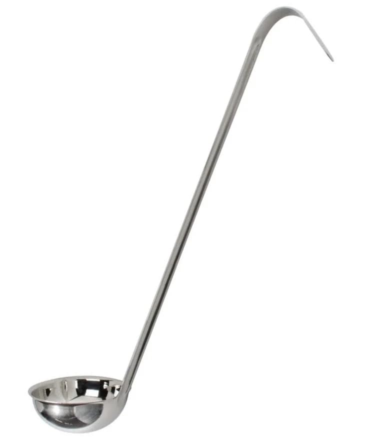 Stainless Steel Soup Ladle with Long Handle, 0.5-16 oz Capacity, Measuring Spoon for Soup, Sauce & Gravy (3 oz)