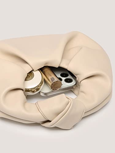 Verdusa Women's Ruched PU Leather Hobo Handbag Clutch Purse - Image 6