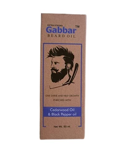 Gabbar Organic And Natural Cedarwood And Black Pepper Mixed Beard