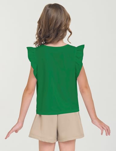 Image of Girls Ruffle Shirts Twist Front Tops Shirt Tee