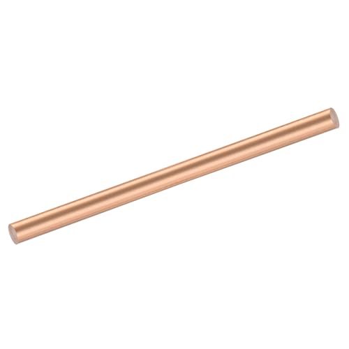sourcing map - sourcing map 1 Pack Pure Copper Round Rod 8mm/5/16 Inch Diameter 100mm/4 Inch Length Solid Copper Rod Lathe Bar Stock for DIY Metal Craft Metal Working Hobbies