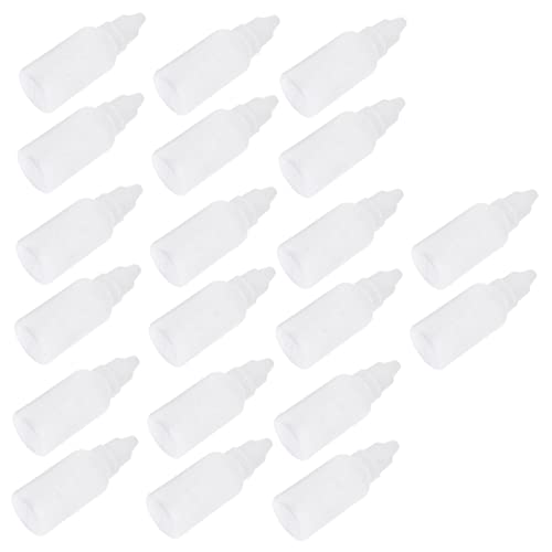 HOMOCONO 20pcs Scale Mini Dropper Bottles Empty Refillable Drops Container for Travel Bottle for Oils Saline