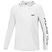 Palmyth Boys Fishing Shirt Youth Hoodie UPF 50+ Sun Protection Long Sleeve Hooded Shirts White Sailfish M