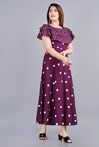 Image of Women's Polka Dot Fit and Flared Royon Dress