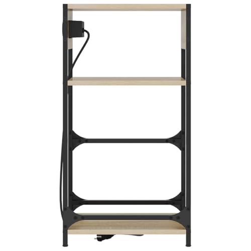 Table de chevet avec prise, le meuble compact contre les câbles emmêlés - 8