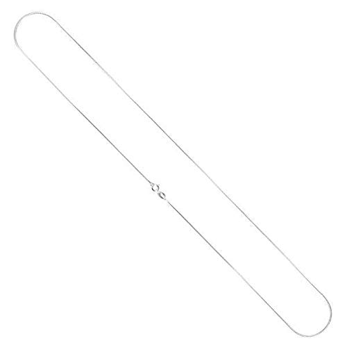 Preisvergleich Produktbild CHICNET Damen Herren Silberkette 1 mm Schlangen Kette Halskette Silberkettchen Charmträger Collierkettchen aus 925er Sterling Silber mit Ringchen, poliert, Ringverschluss