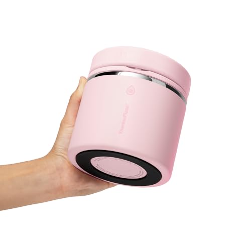 Image of ThermoFlask Insulated Food Jar with Leakproof Lid (20 oz, Blush) - Stainless Steel Food Containers for Hot & Cold Meals, Lunch, Soup & Snacks