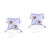 Oreiller porteur d'anneaux : ce coussin d'anneaux est parfait pour une fête de mariage, ajoutez un merveilleux souvenir permanent pour votre grand jour.