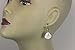 Sterling Silver White Mother of Pearl Earrings Smooth Fat Simple MOP Tear Drops Everyday Dangles