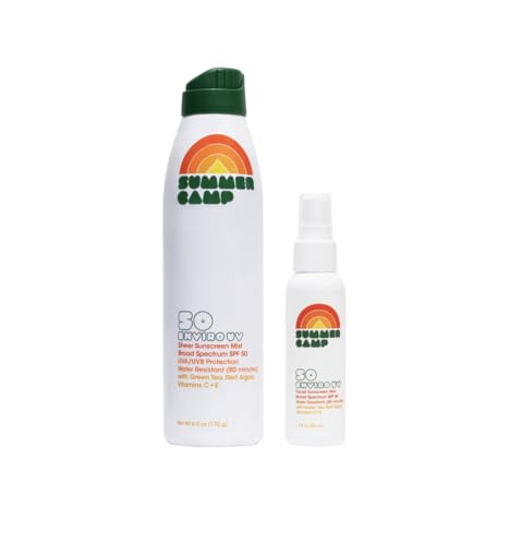 Sun Survival SPF 50 Duo by Summer Camp for Unisex - 2 Pc 6oz Enviro Uv Sheer Sunscreen Mist, 1.7oz Enviro Uv Facial Sunscreen Mist image 5