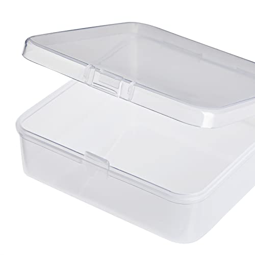 Image of Bright Creations 40-Piece Mini Square Storage Containers with Lids - 4 Sizes, Clear Plastic - Jewelry & Bead Organizer