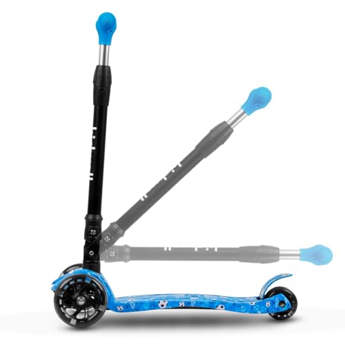 COIL Kinderroller, Dreiradscooter, Tretroller, Dreirad-Balance-Roller, Cityroller, ABEC-7-Lager, 3-stufige Lenkradverstellung, LED-Räder – Bild 6