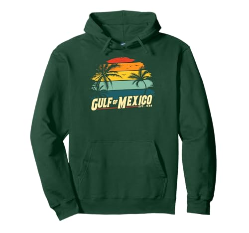 Gulf of Mexico Est 1550 Retro Vintage Beach Gulf of Mexico Pullover Hoodie
