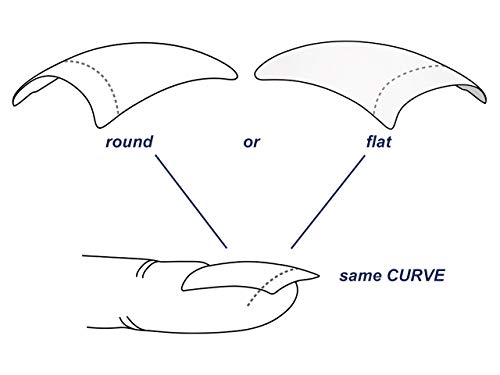 100 St. Tip Box Easy Fit round - Nageltips Künstliche Nägel Kunst Nagel Nail Tips – Bild 5