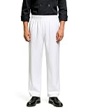 Toptie Pantaloni da lavoro da uomo in stile cargo, cucina, neri, bianco, M