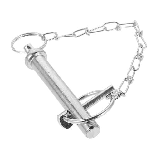 Warmhm Pin di Sicurezza per Rimorchio con Catena Perni di Fissaggio per Assale Veicolo Accessorio per Supporto Jack e Blocco Antifurto