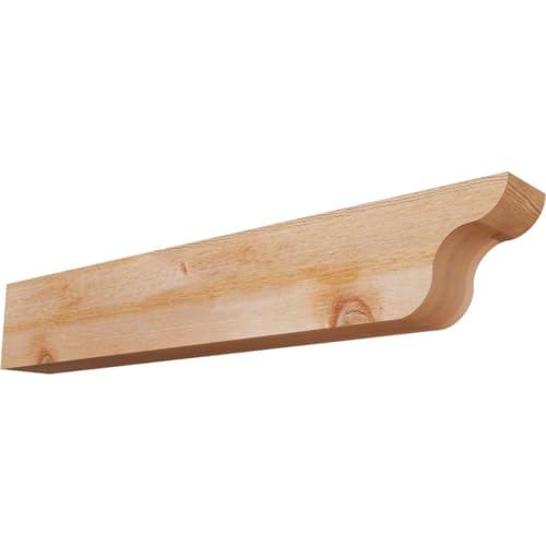 4"W x 6"H x 36"L Carmel Rough Sawn Rafter Tail,