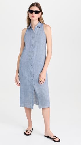 Image of Theory Women's Halter Neck Shirt Dress