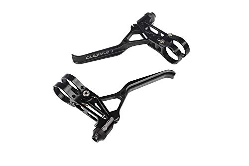 liteproハンドブレーキVブレーキレバー超軽量CNC折りたたみ自転車ロードバイクマウンテンバイクVブレーキレバー (黒)