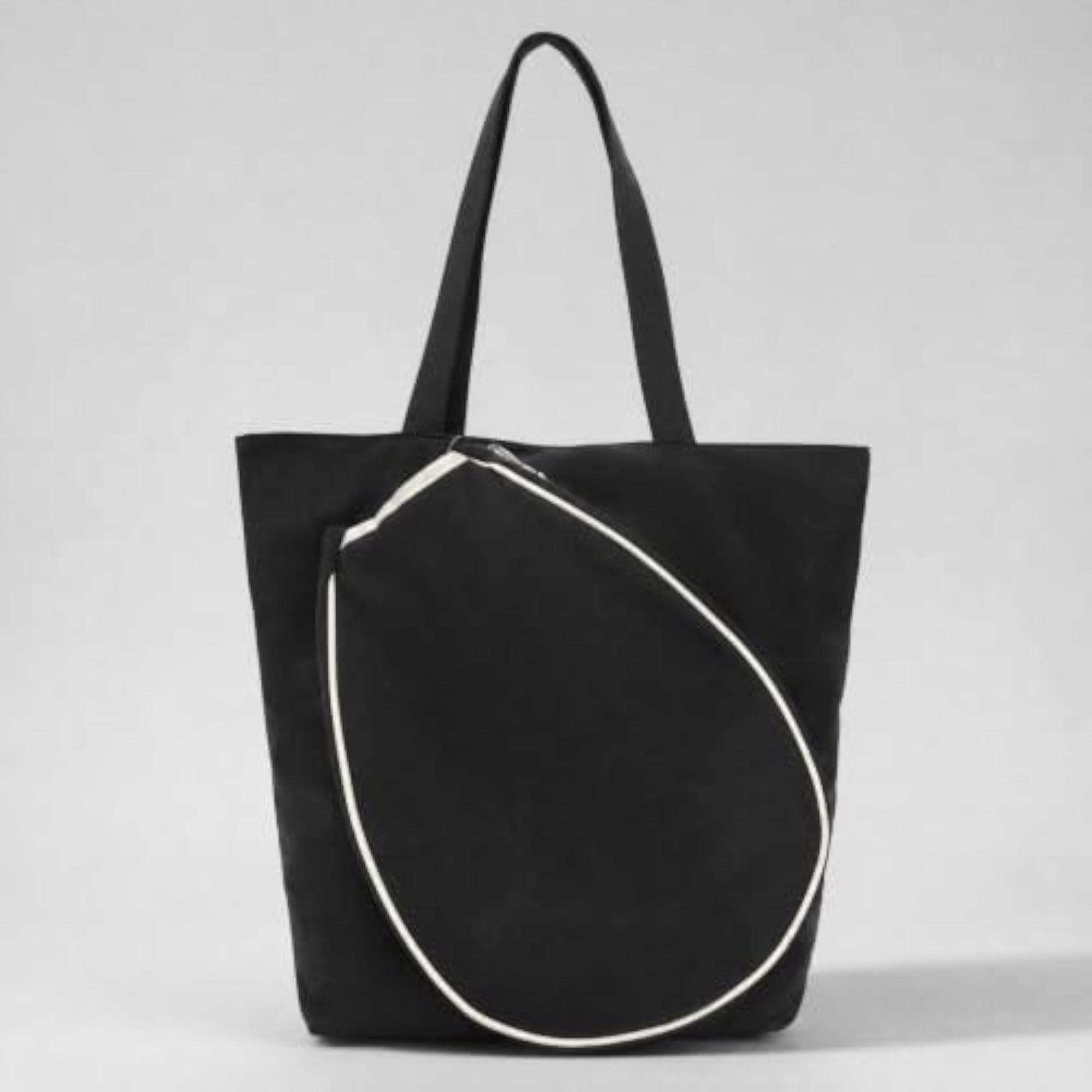 Spacious Nylon Sports Tote Bag with Front Zipper Compartment