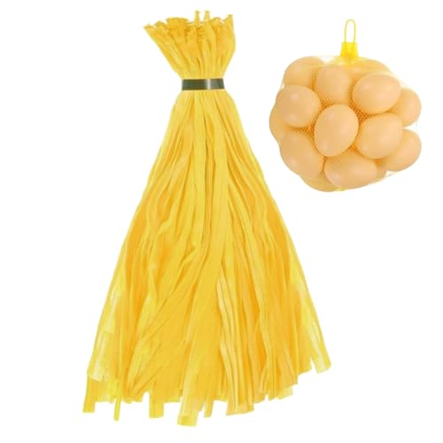 Rukjmqi Sacs Réutilisables Pour Fruits Et Légumes,100 Pièces Sacs De Stockage De Produits Élastiques Avec Fermetures À Boucle,35 cm Filet Réutilisable Respirant | Pour Récolte Jardin Courses Fruits De