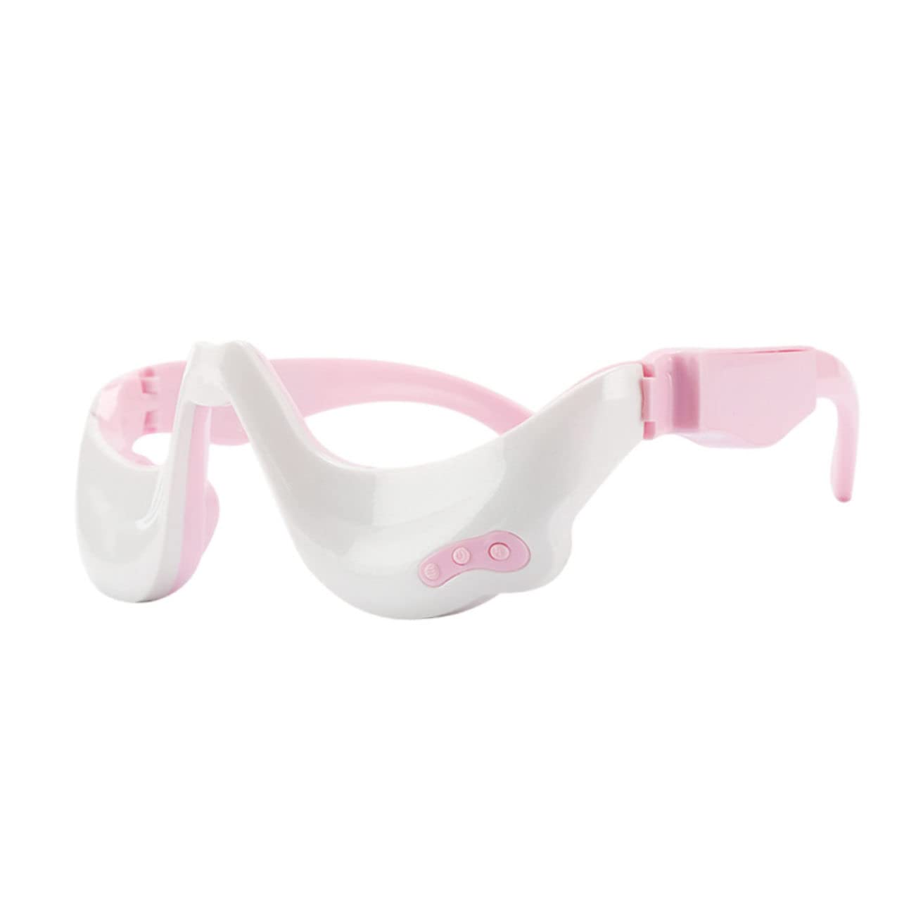 Masseur Oculaire Rechargeable Blanc, Design Ergonomique, Pont Nasal Incurvé