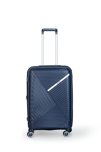 Image of CRUISE Midnight Blue Trolley Bags Multi Set Offer | Hard Shell Expandable Suitcases | Cabin and Check-in Lightweight Luggage Bags for Travel (Set of 1, Midnight Blue, Medium)